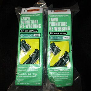 Lot of Two Frost King Weatherproof Plastic Lawn Furniture Re-Webbing NEW